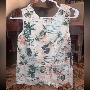 Classic Prep hula print romper